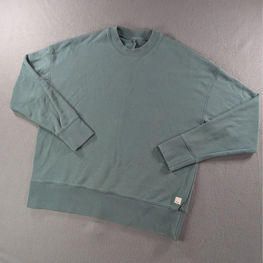 Vuori Crewneck Sweatshirt Womens S Green Oversized VW298 Pullover Loungewear - Picture 2 of 13